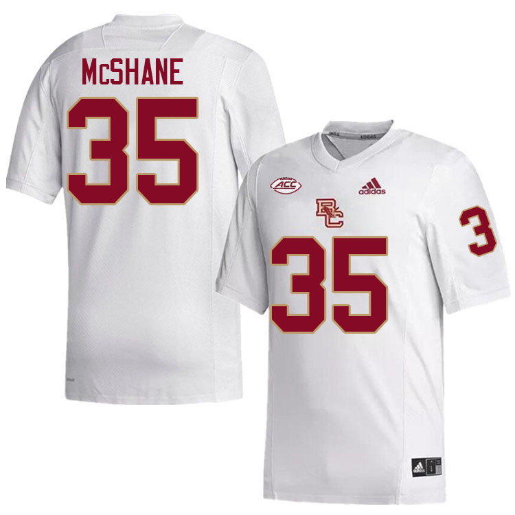 Boston College Eagles #35 Ashton McShane College Football Jerseys Stitched-White